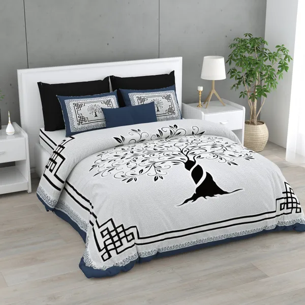 Blue_Cotton_Kashmira_Premium_Tree_Of_Life_Double_Bedsheet_With_Pillow_Cover_100_X_108_Cm